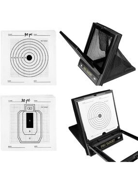 Foldable Airsoft Target System with Catcher for Kids & Beginners